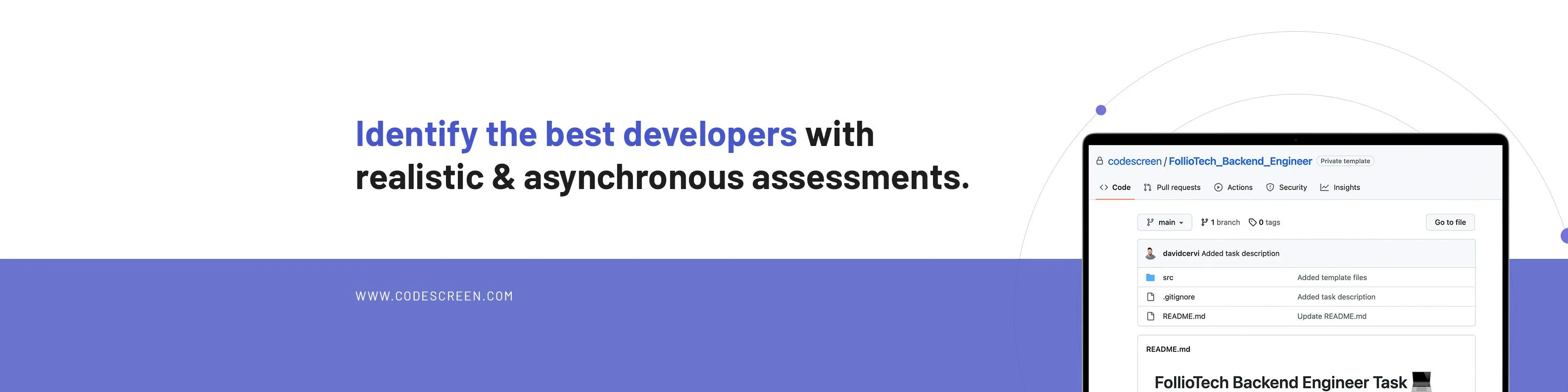 CodeScreen — Identify the best developers with assessments.