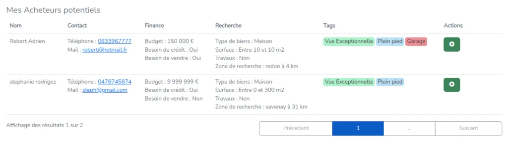 IMMOCRM — Captures d'écran 6