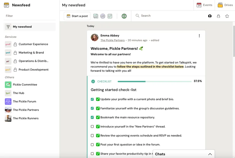 Talkspirit — Screenshots 1
