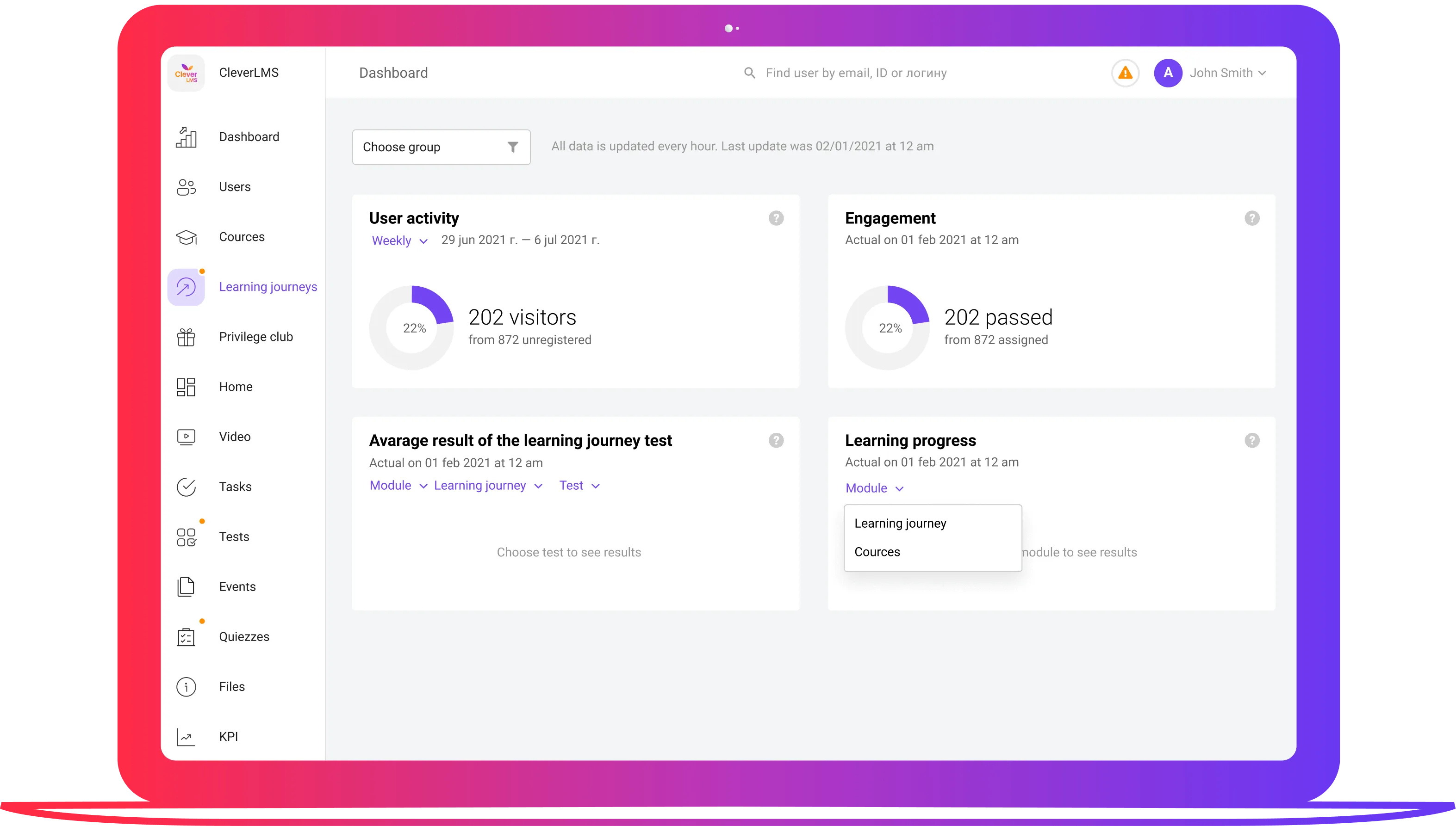 CleverLMS — Screenshots 1