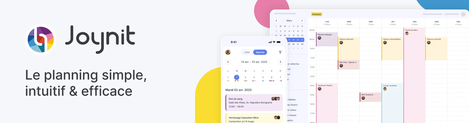 Joynit — Agenda / planning partagé  simple et intuitif
