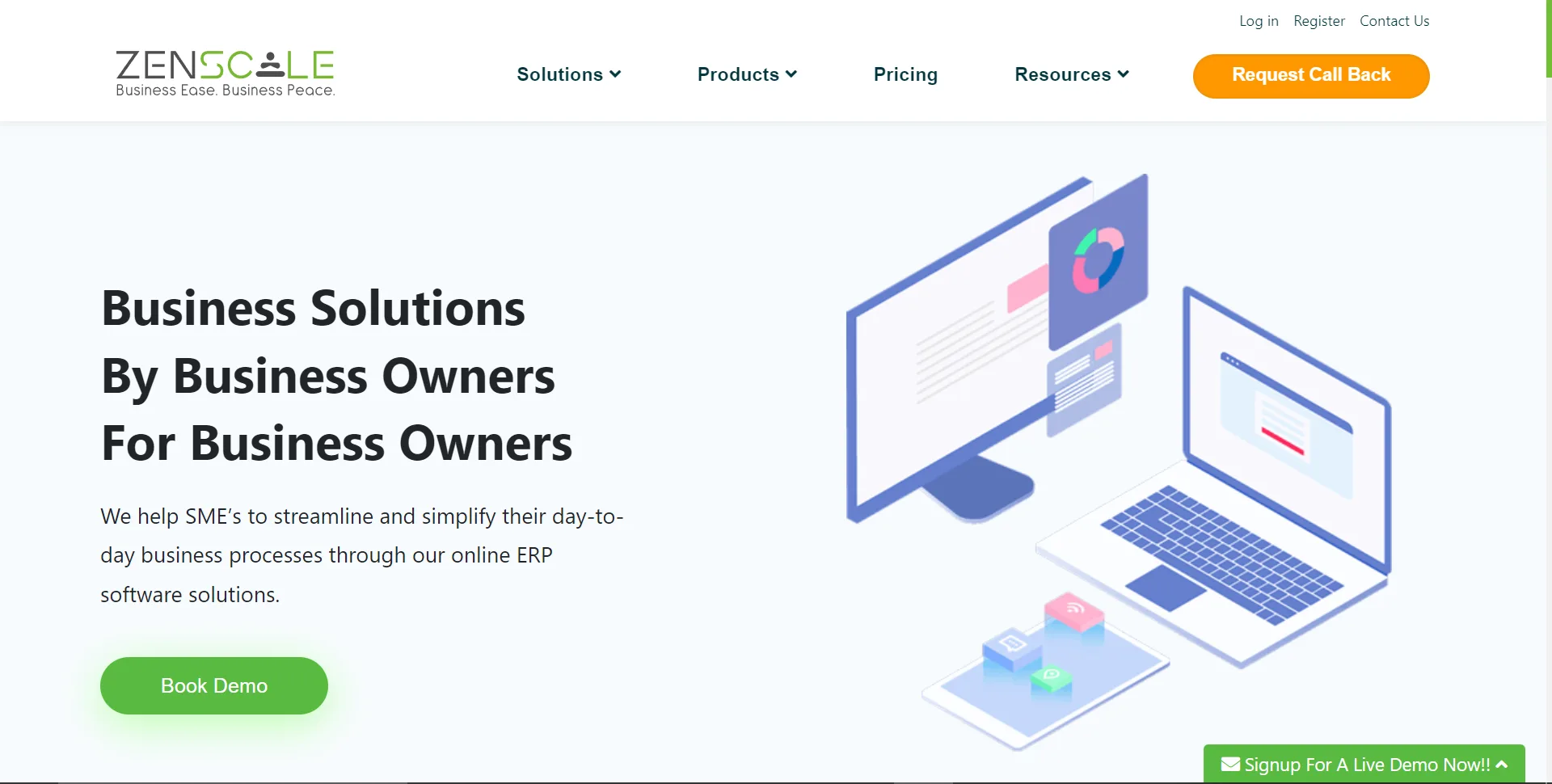 Zenscale ERP — Zenscale Cloud ERP - Business Ease, Business Peace
