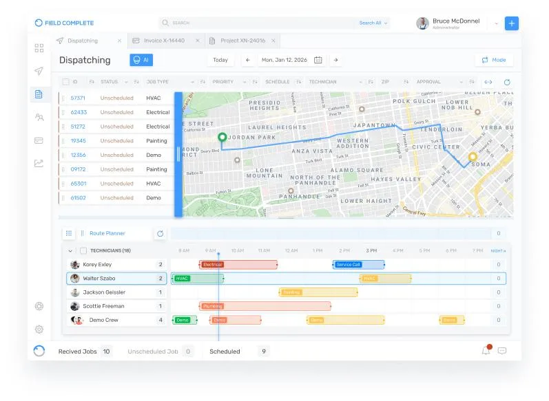 Filed Complete — Free app for contractors to run their business