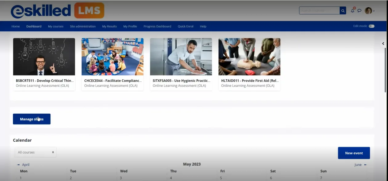 eSkilled LMS — Screenshots 1