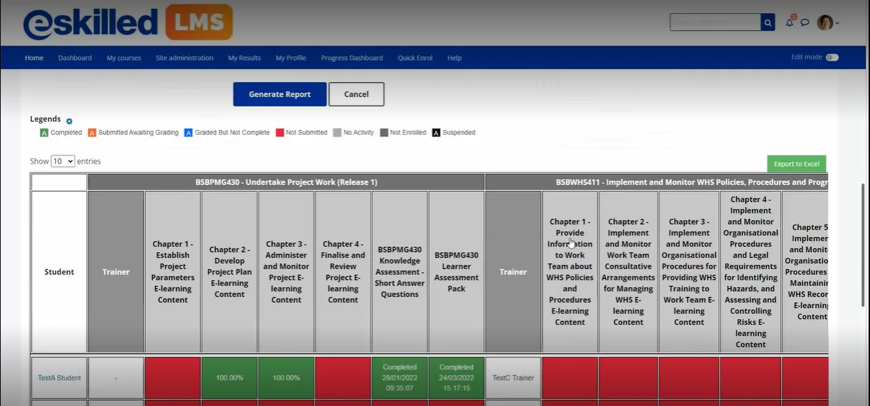 eSkilled LMS — Screenshots 2