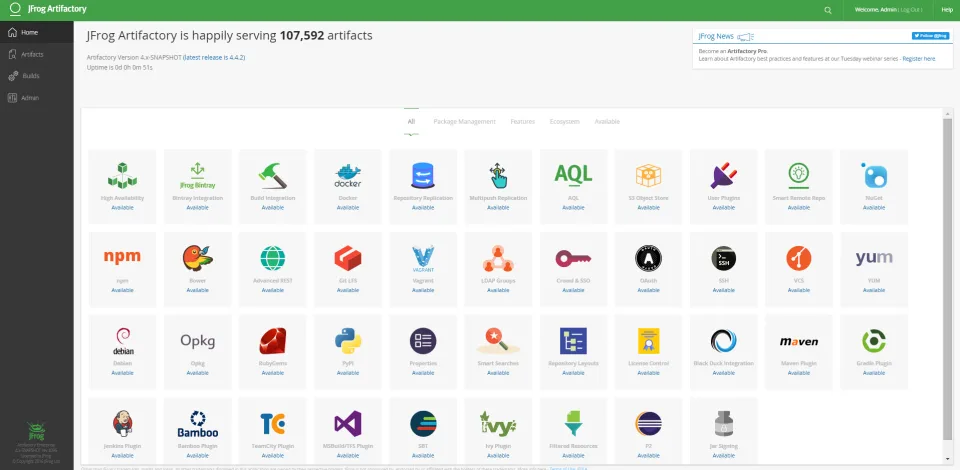 Artifactory — Screenshots 1