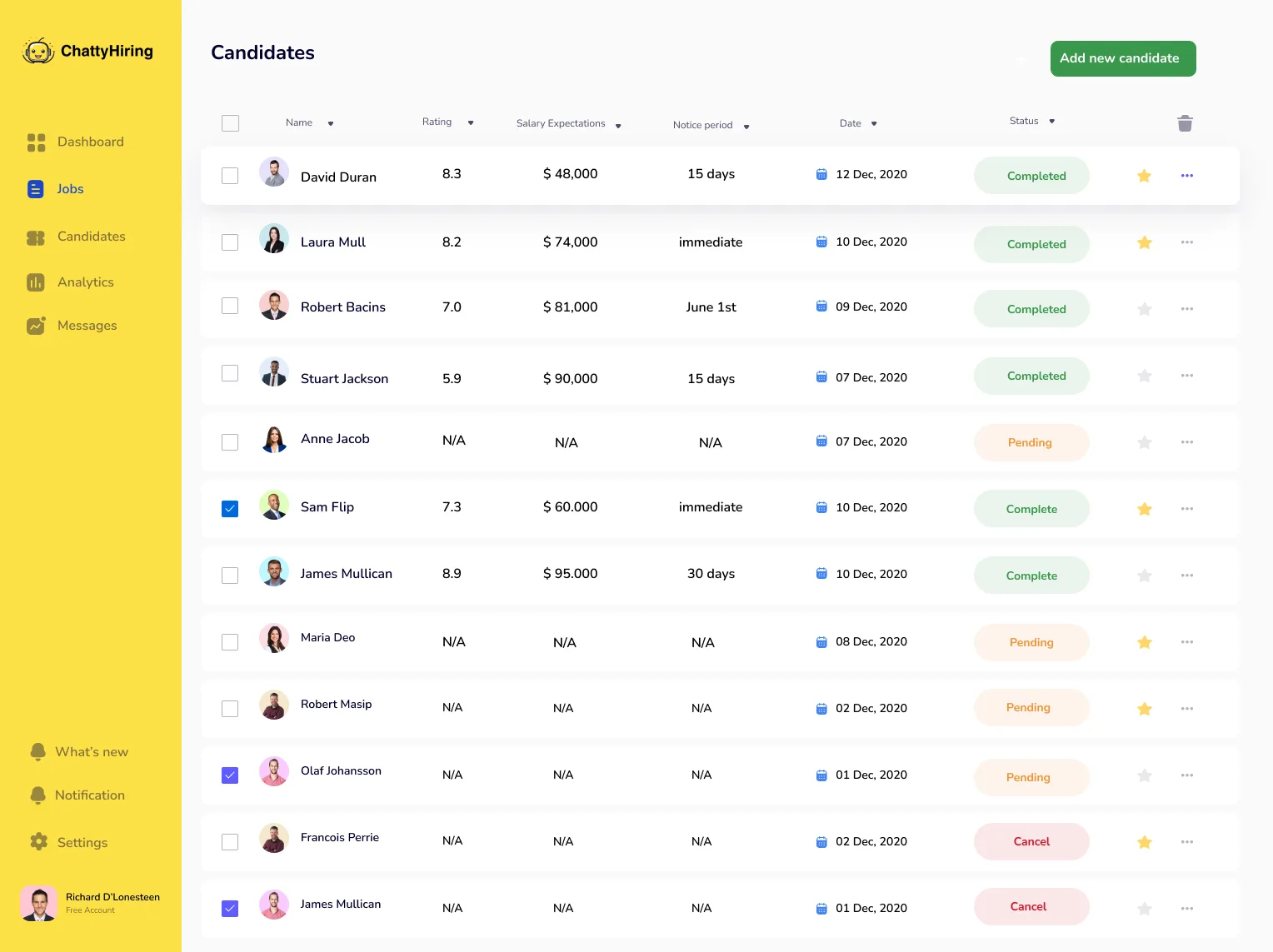 ChattyHiring — Screenshots 2