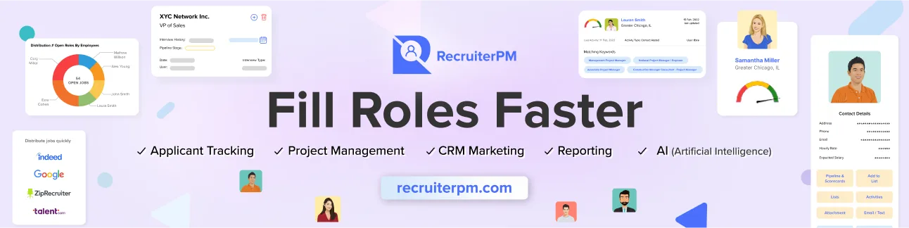 RecruiterPM — The All in one ATS/CRM Hiring Platform
