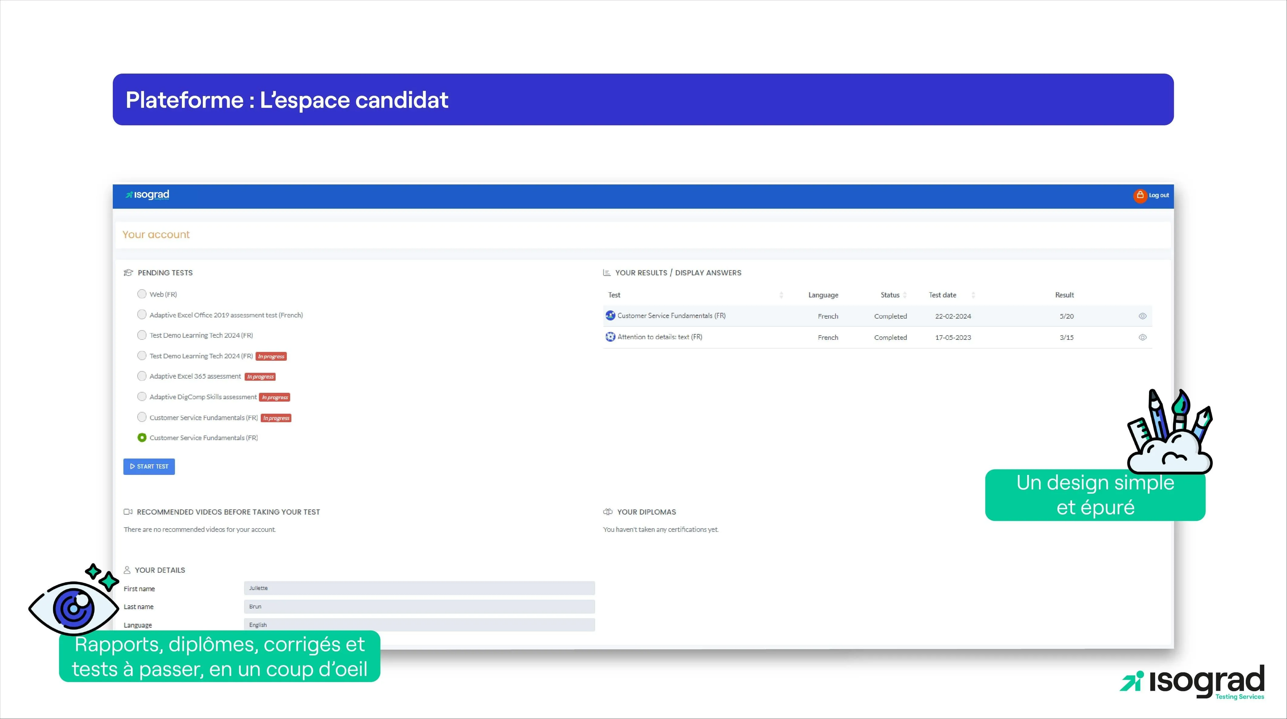 Isograd Testing Services — Screenshots 2