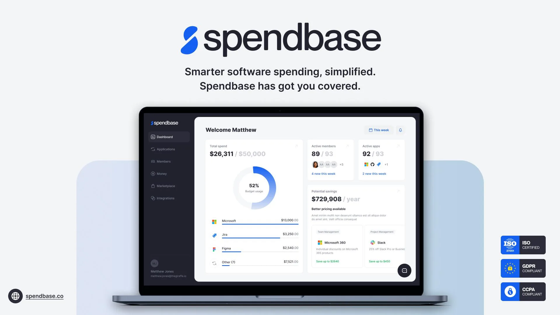 Spendbase — SaaS Management Platform for Smart Businesses