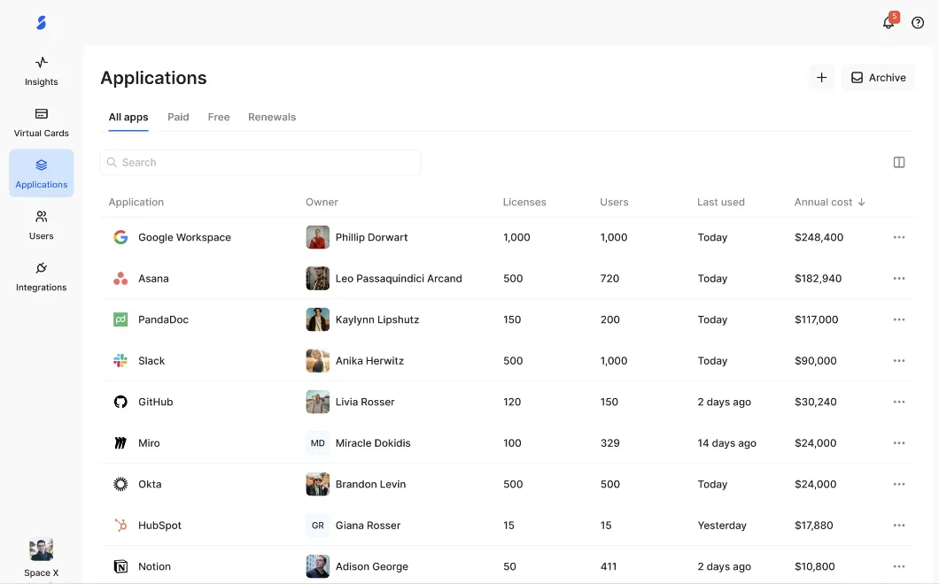 Spendbase — Screenshots 2