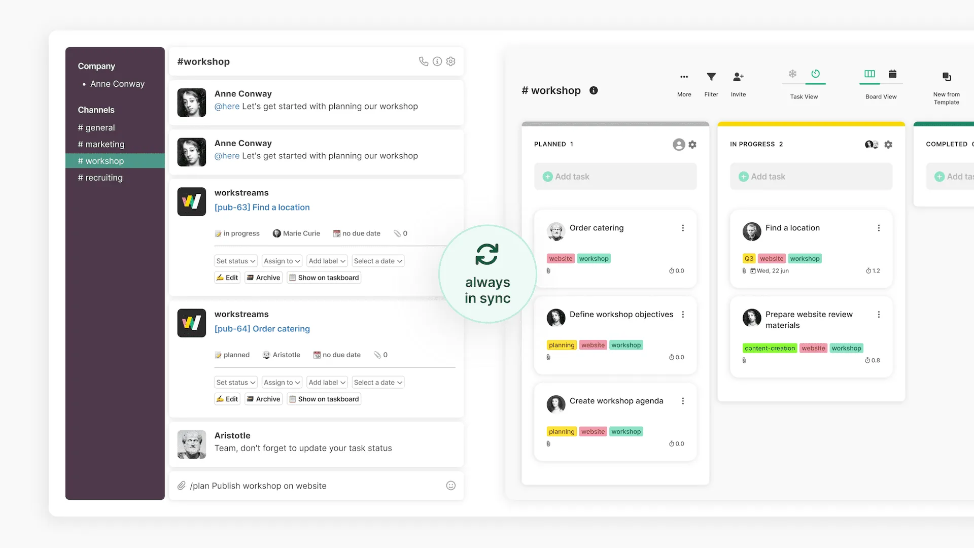 workstreams.ai — Screenshots 1