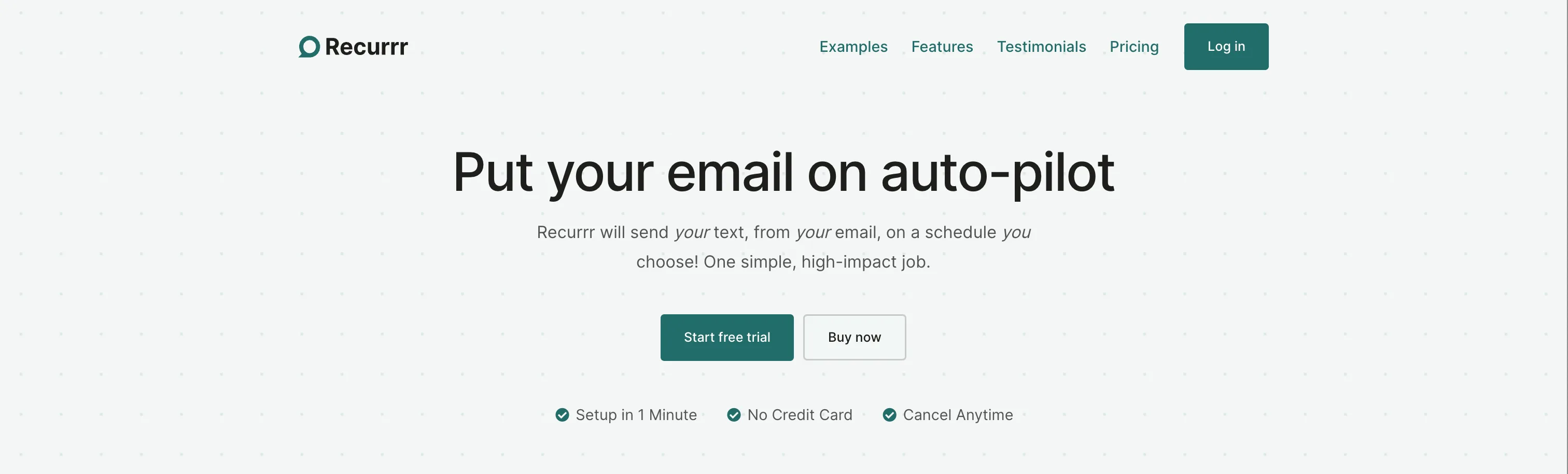 Recurrr — Send recurring emails easily