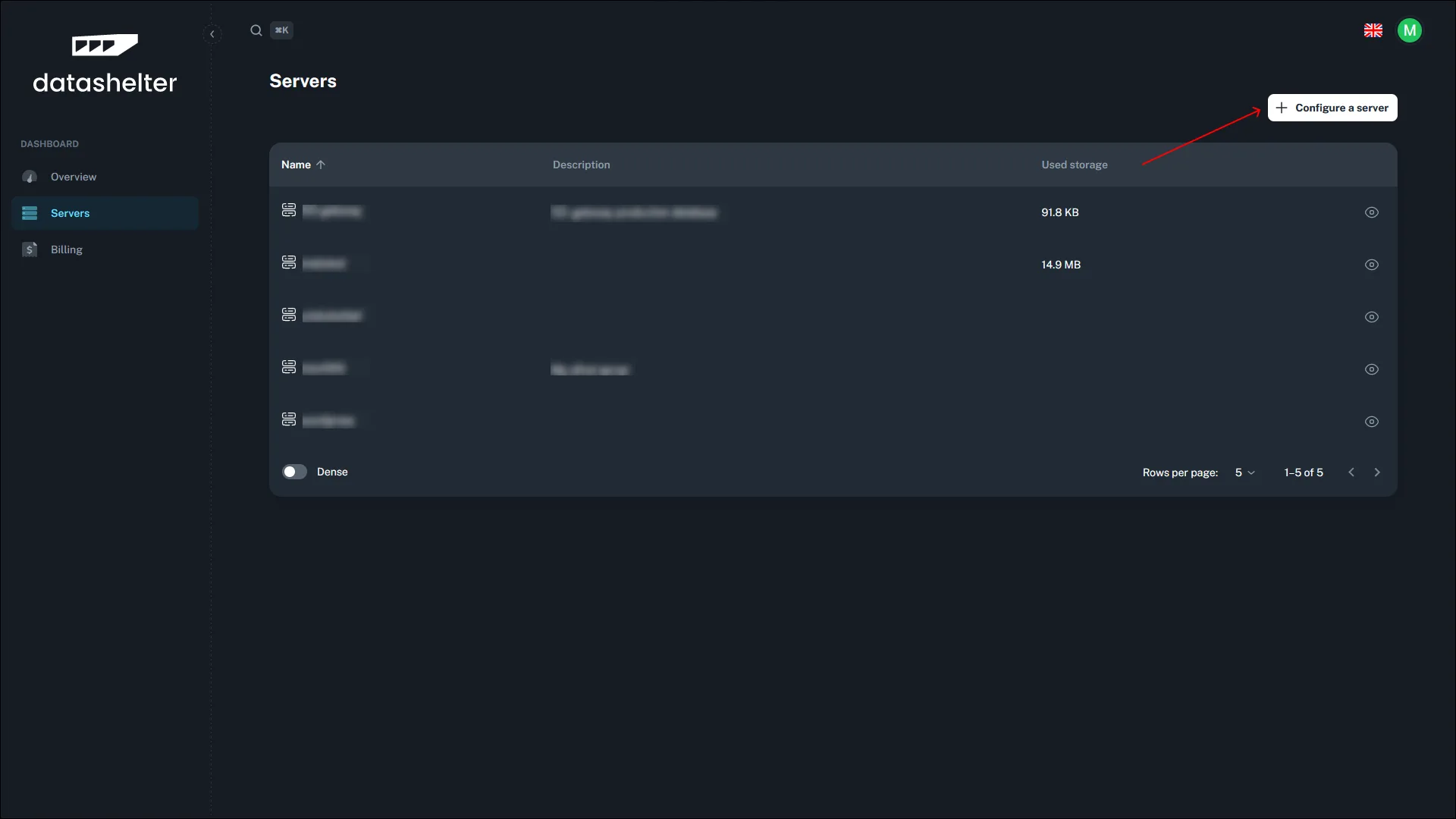 Datashelter — Screenshots 1
