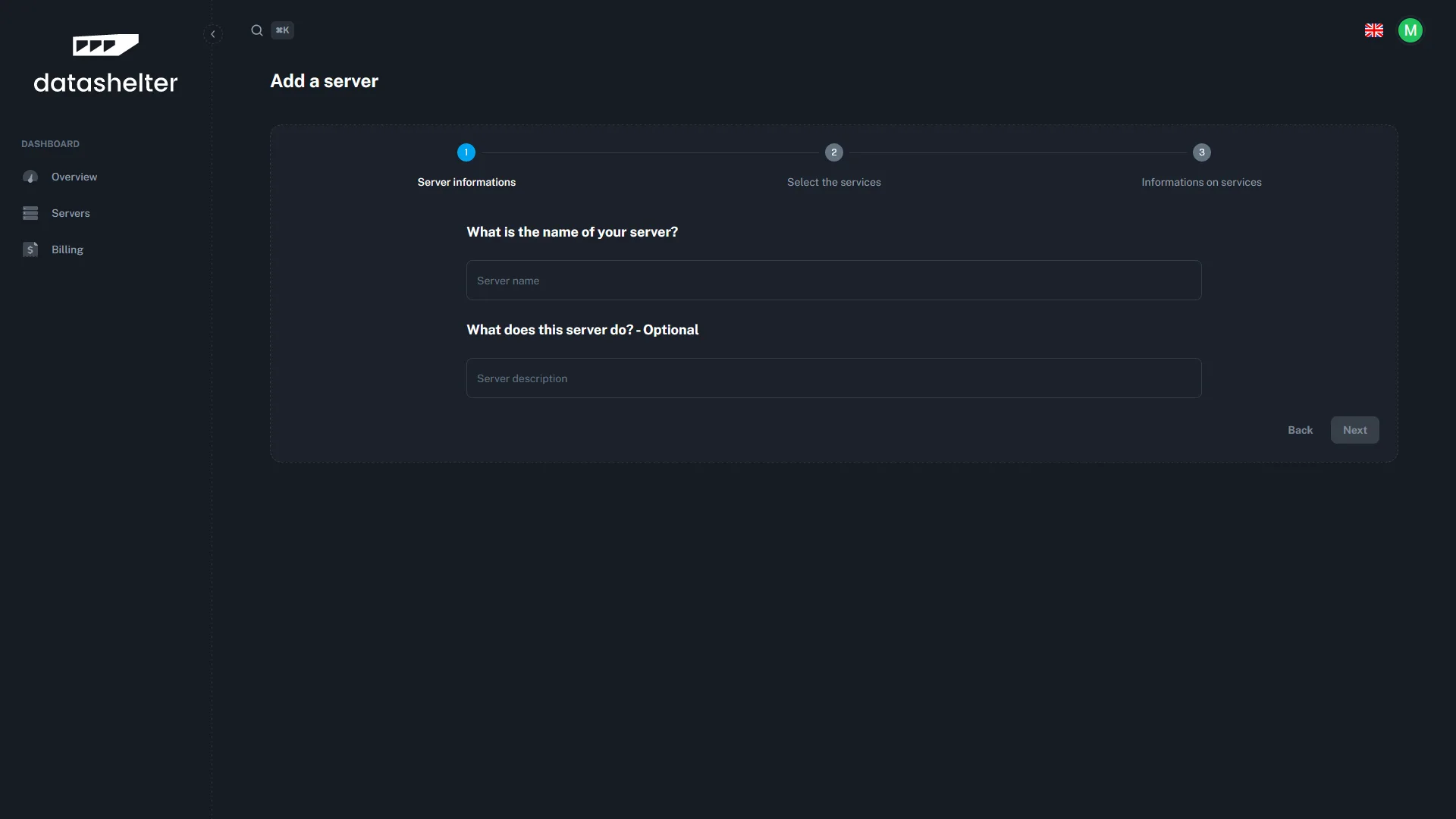 Datashelter — Screenshots 2
