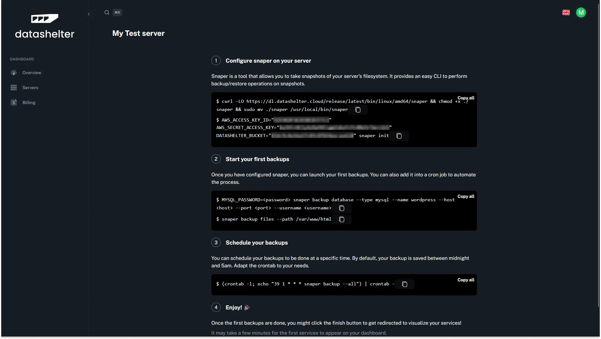 Datashelter — Screenshots 5