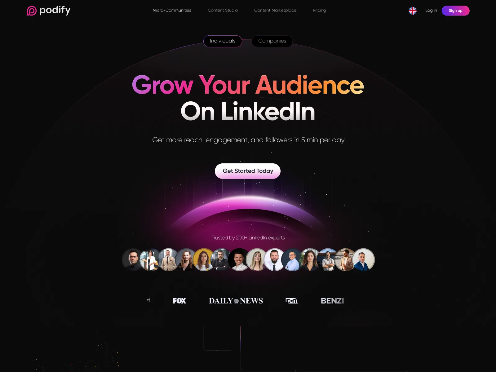 Podify.io — Leverage AI and community to grow on LinkedIn