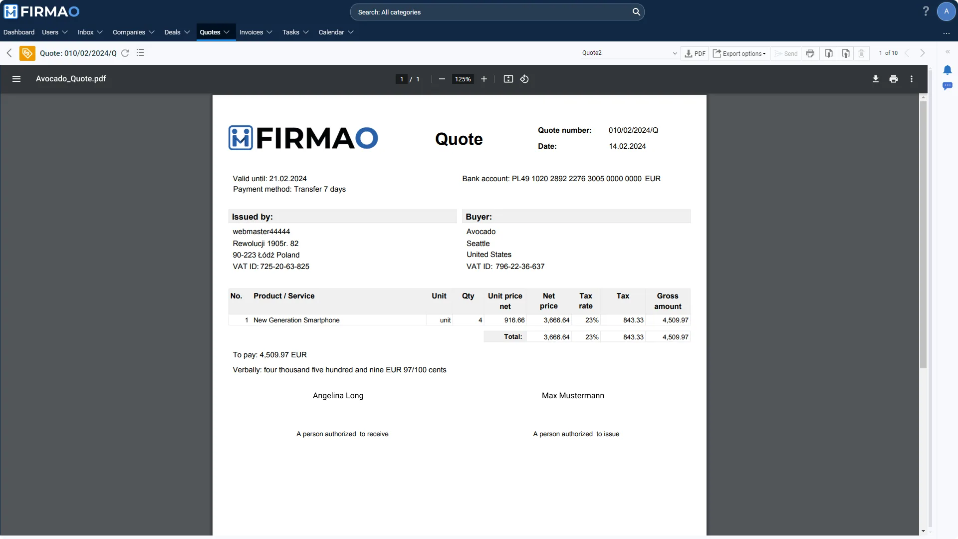 Firmao — Screenshots 3
