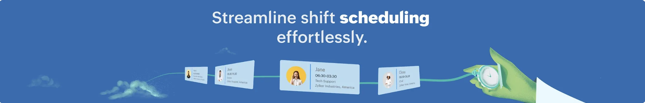 Zoho Shifts — Efficient Employee Scheduling and Time Tracking For All
