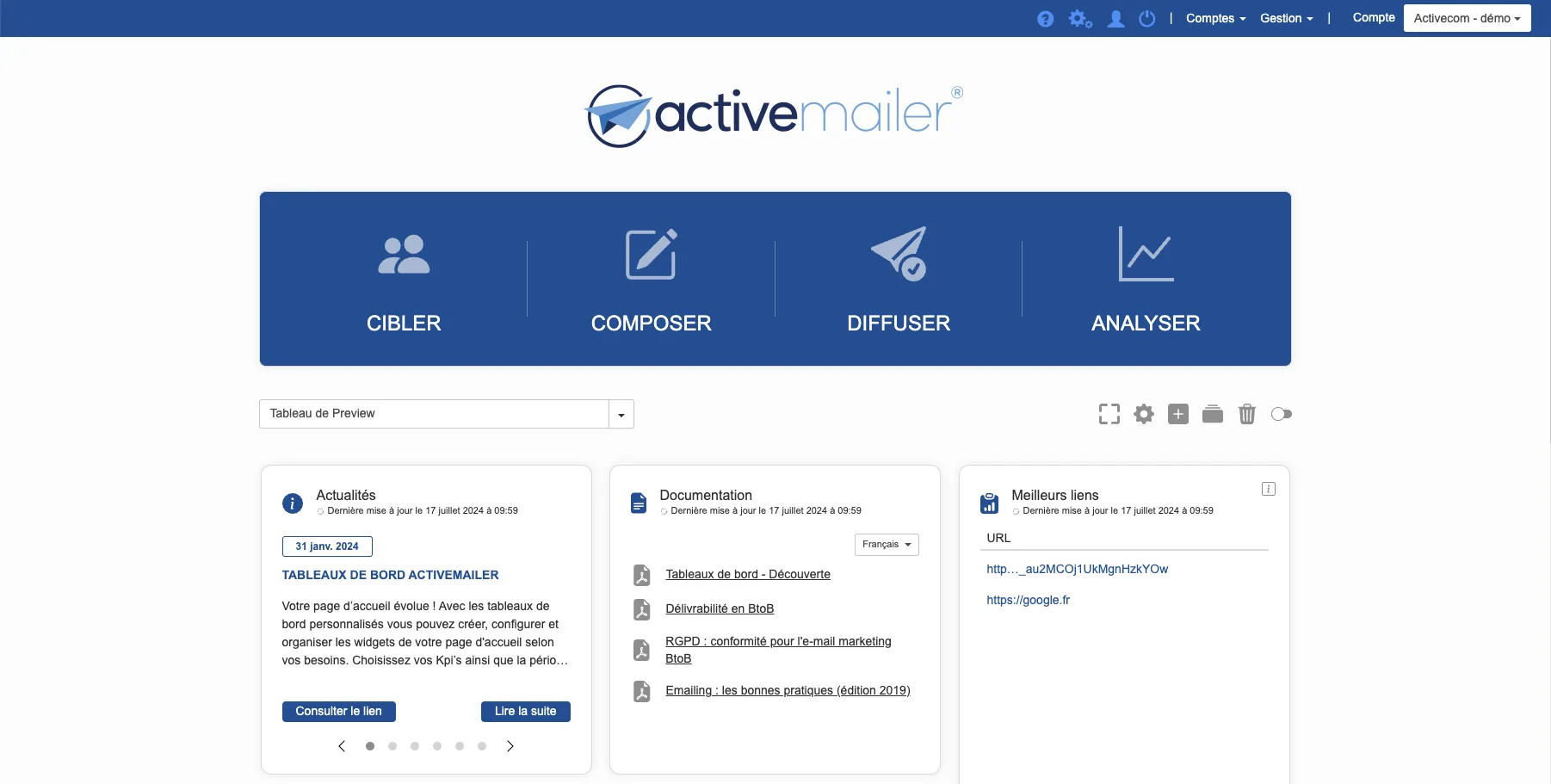 ACTIVEMAILER — Screenshots 1