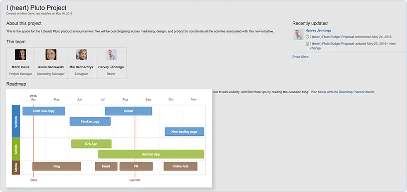 Confluence — Screenshots 1