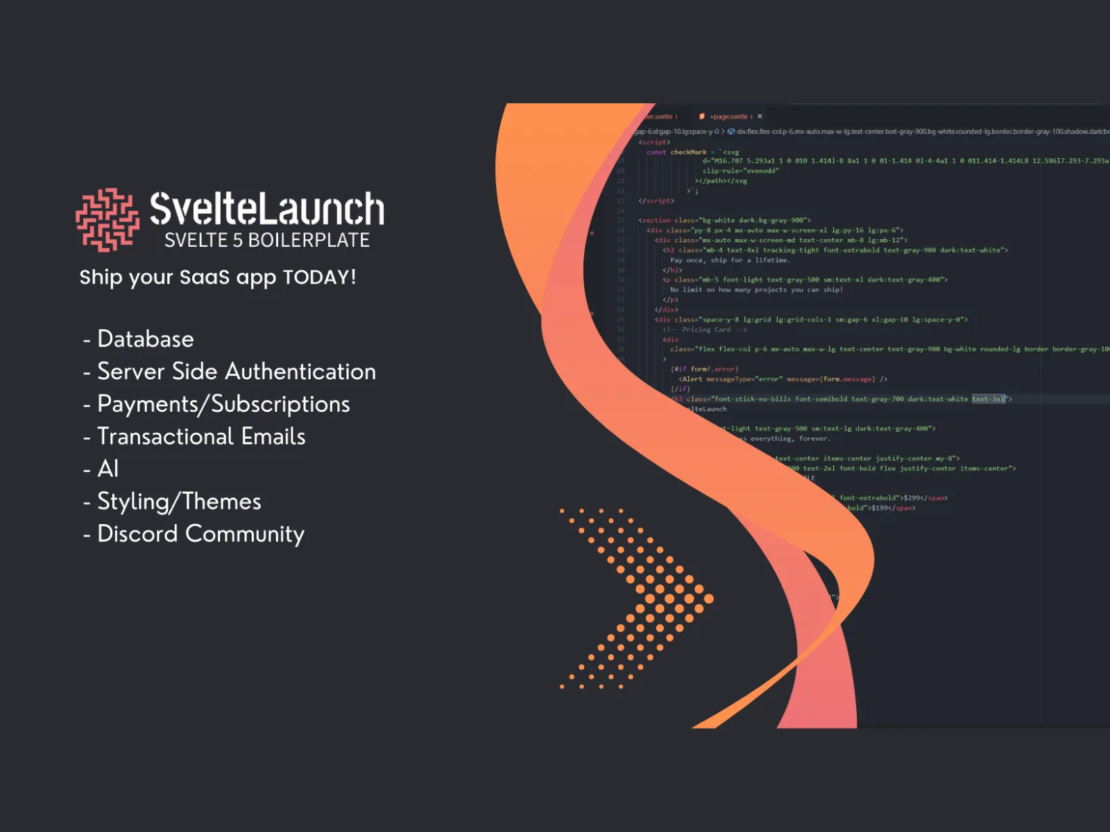 SvelteLaunch — Screenshots 1