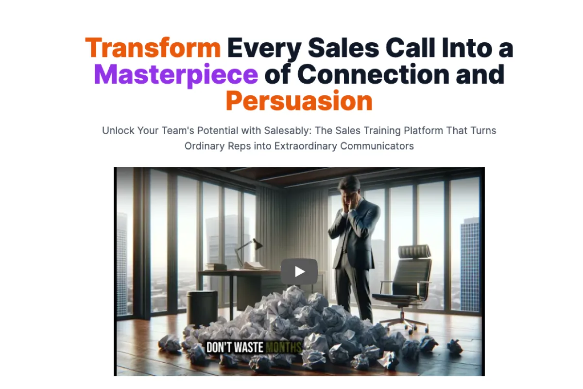 Salesably — AI-driven sales coaching to enhance communication