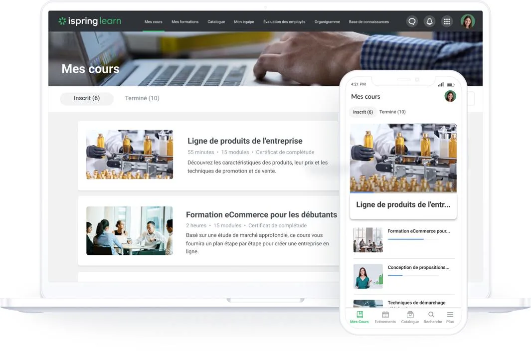 iSpring LMS — Screenshots 1
