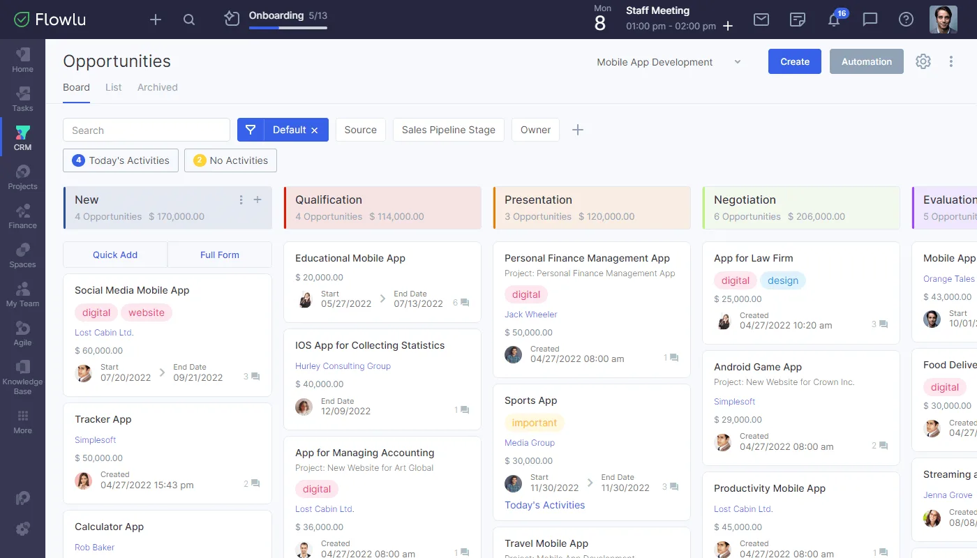 Flowlu — Screenshots 5