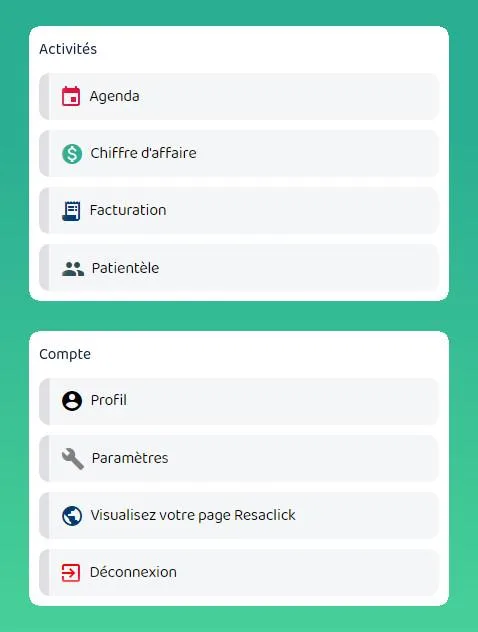Resaclick — Captures d'écran 3