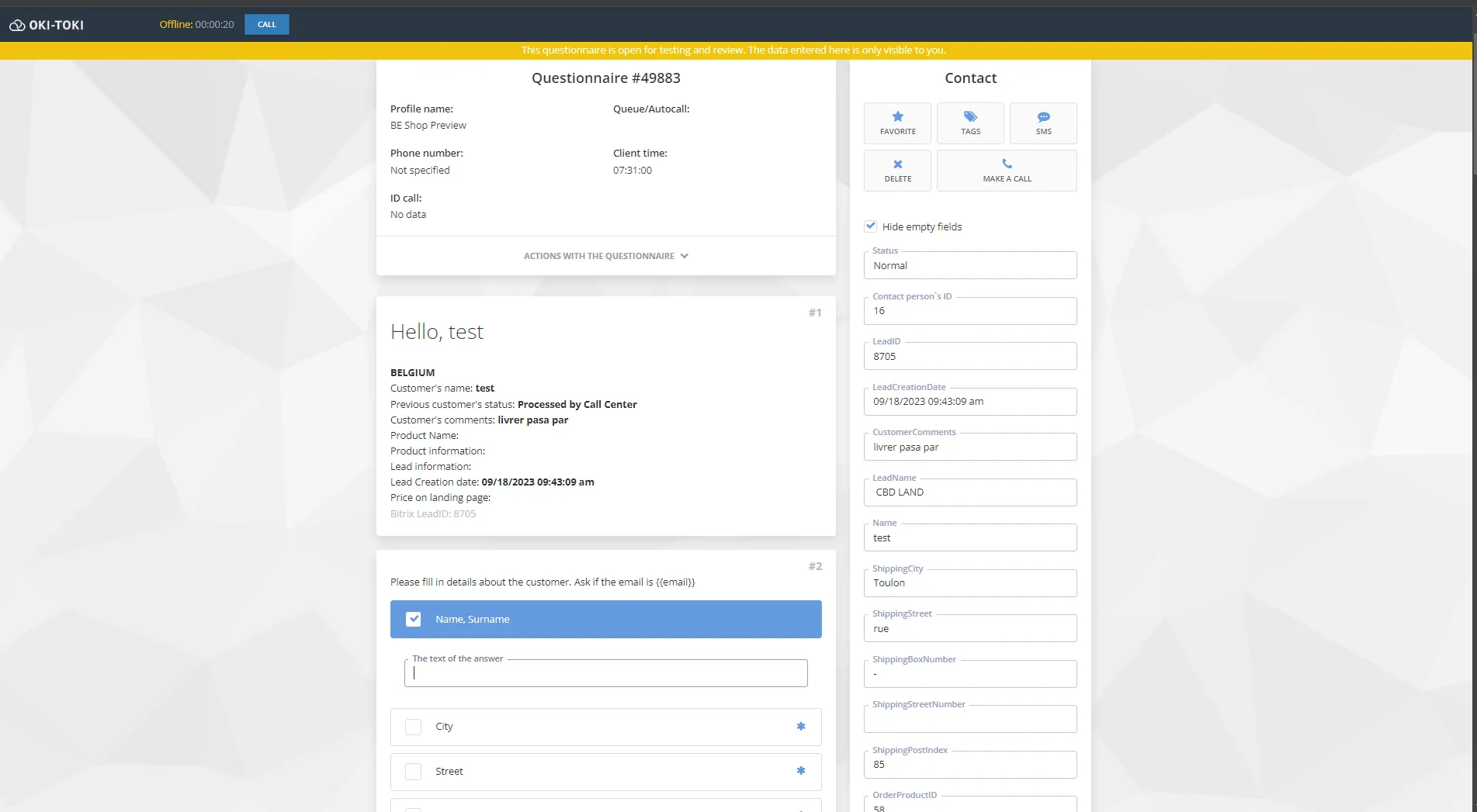 Oki-Toki Dialer — Screenshots 5