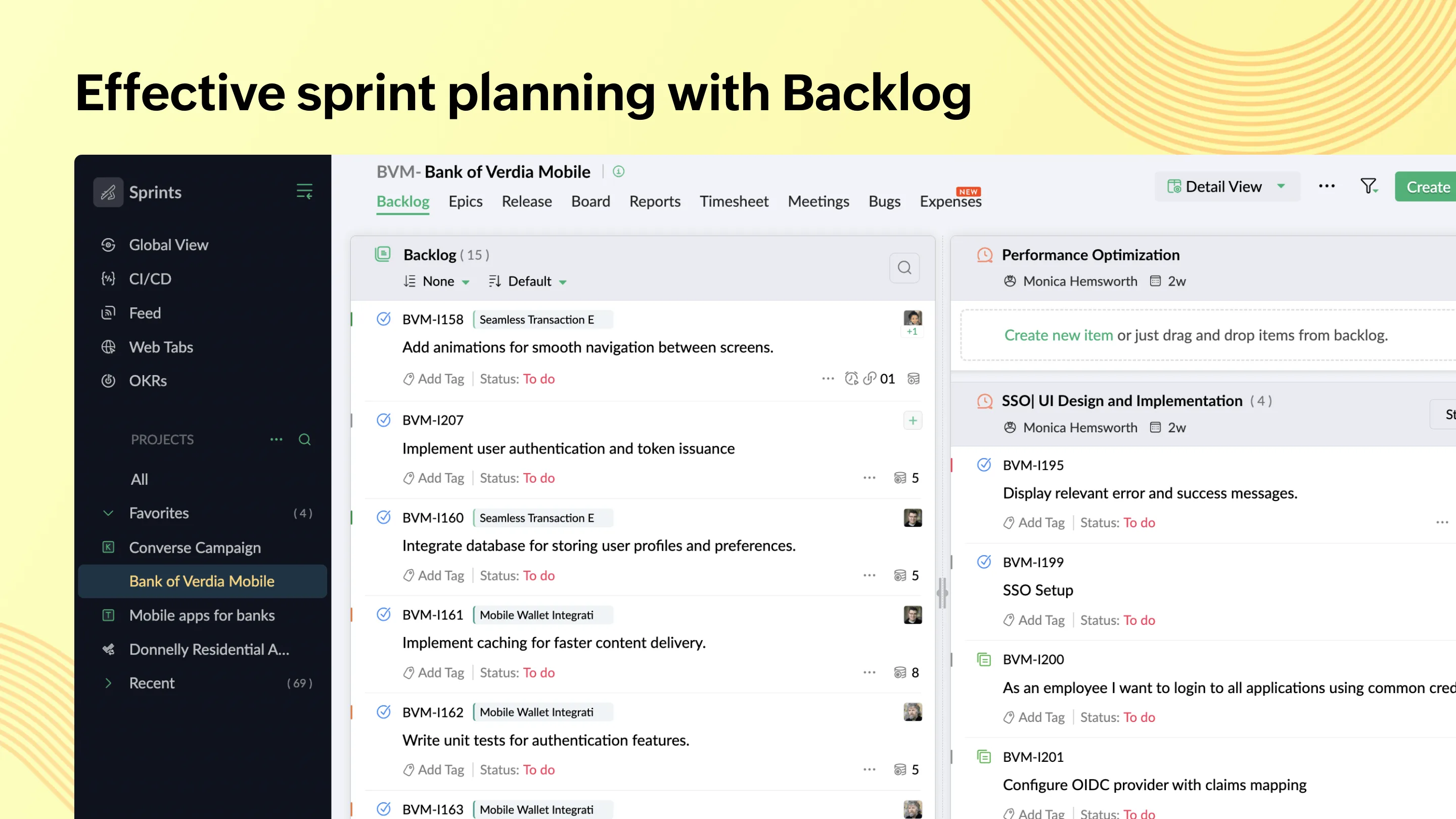 Zoho Sprints — Screenshots 1
