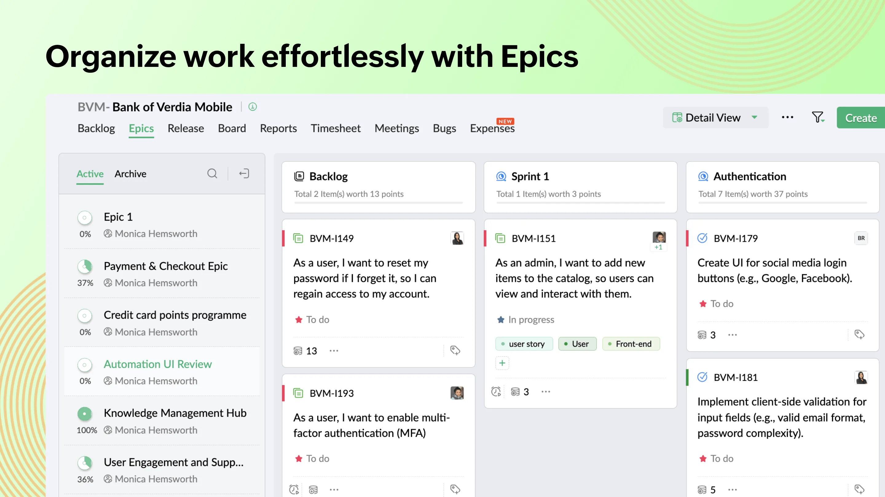 Zoho Sprints — Screenshots 2