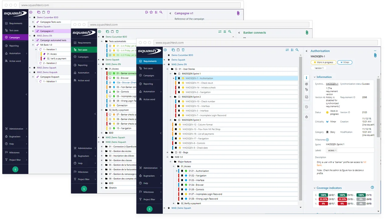 Squash — Test management tool allowing automation & CI/CD integration