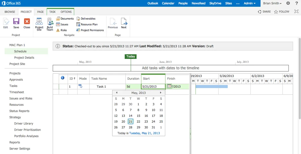 Microsoft Project — Screenshots 1