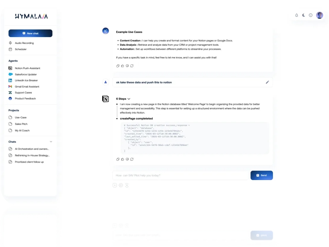 Hymalaia — Agentic Platform to turn  business knowledge into action