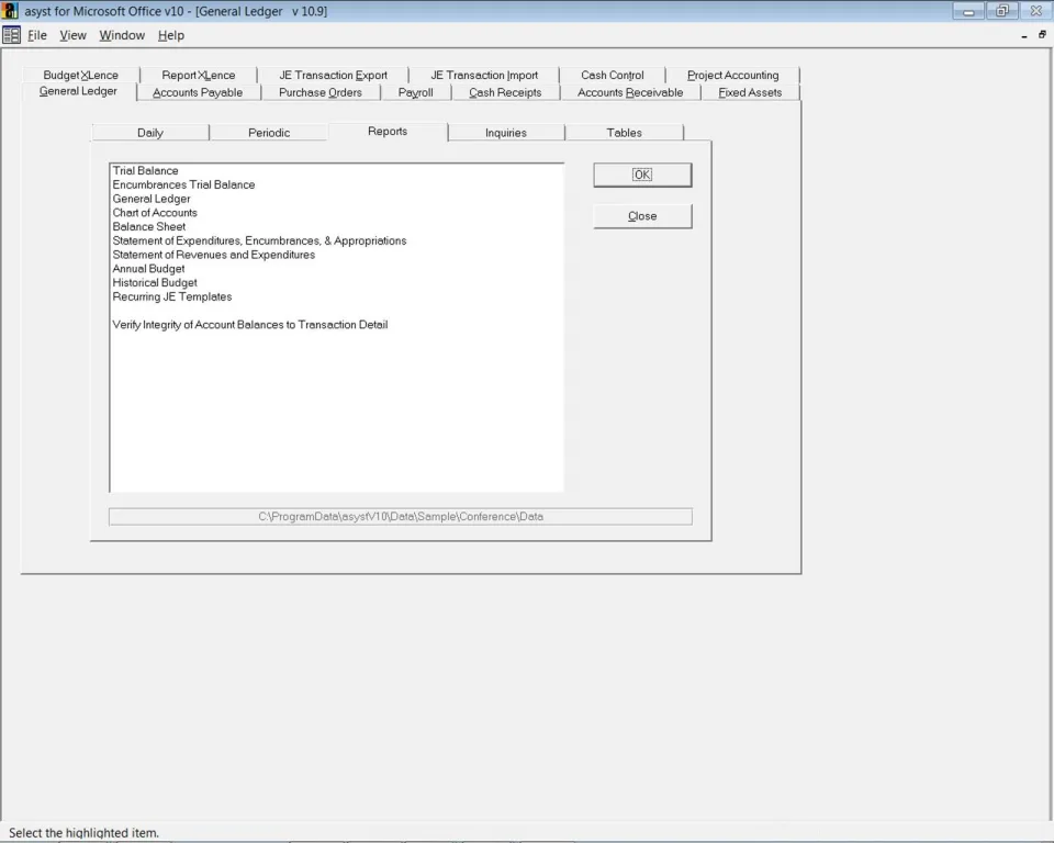 asyst:Financials — Screenshots 5