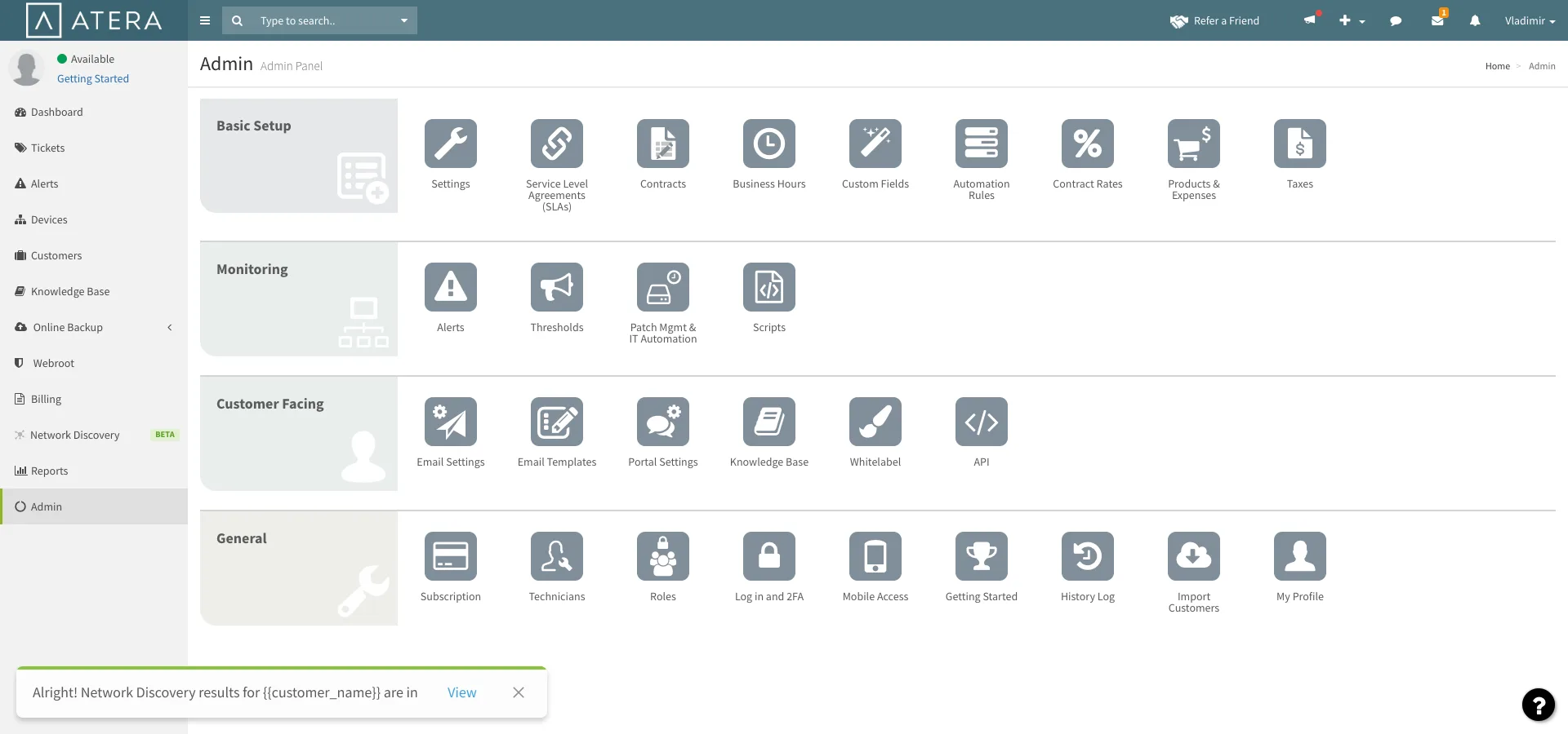 Atera — Screenshots 2