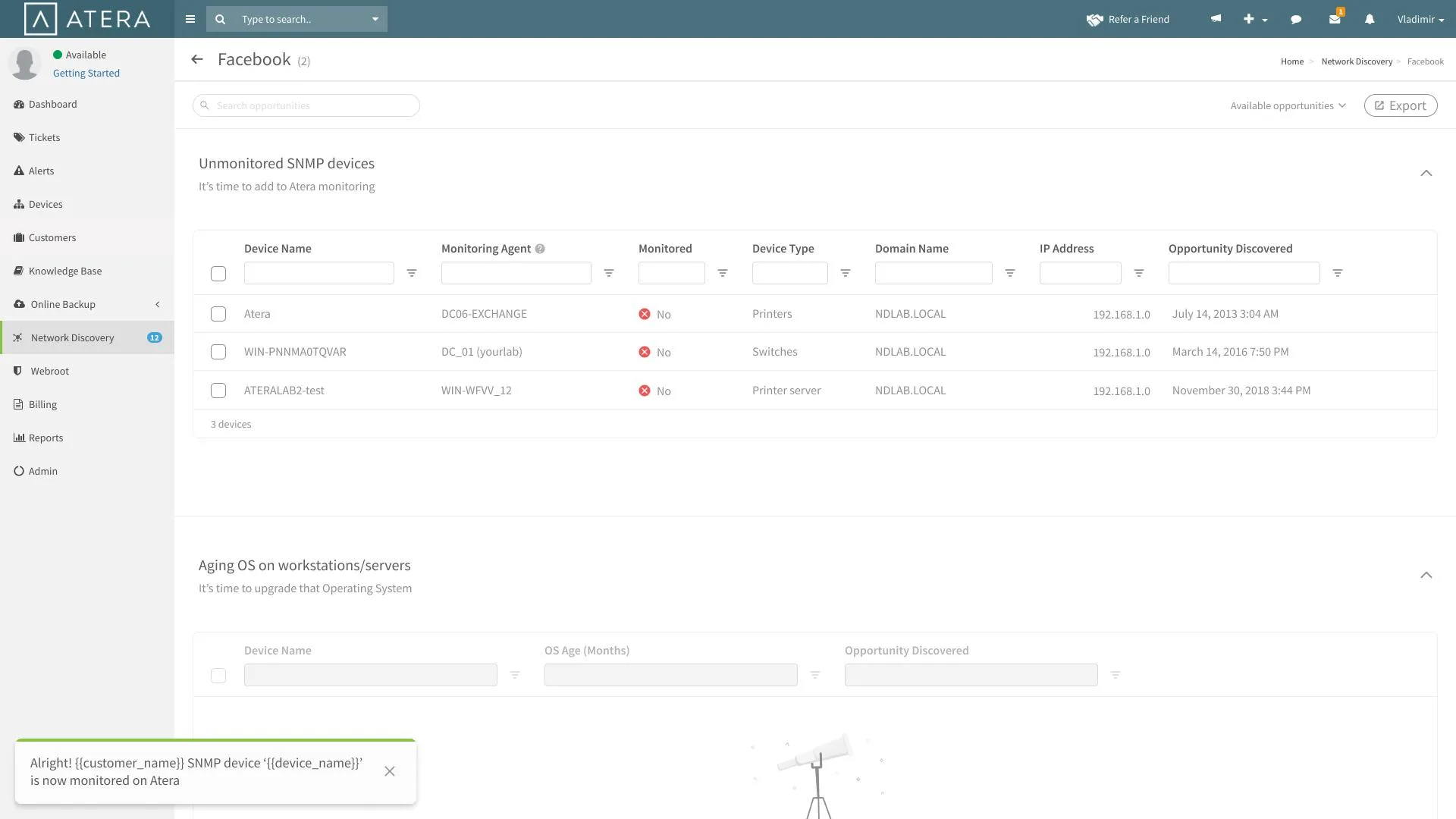 Atera — Screenshots 3