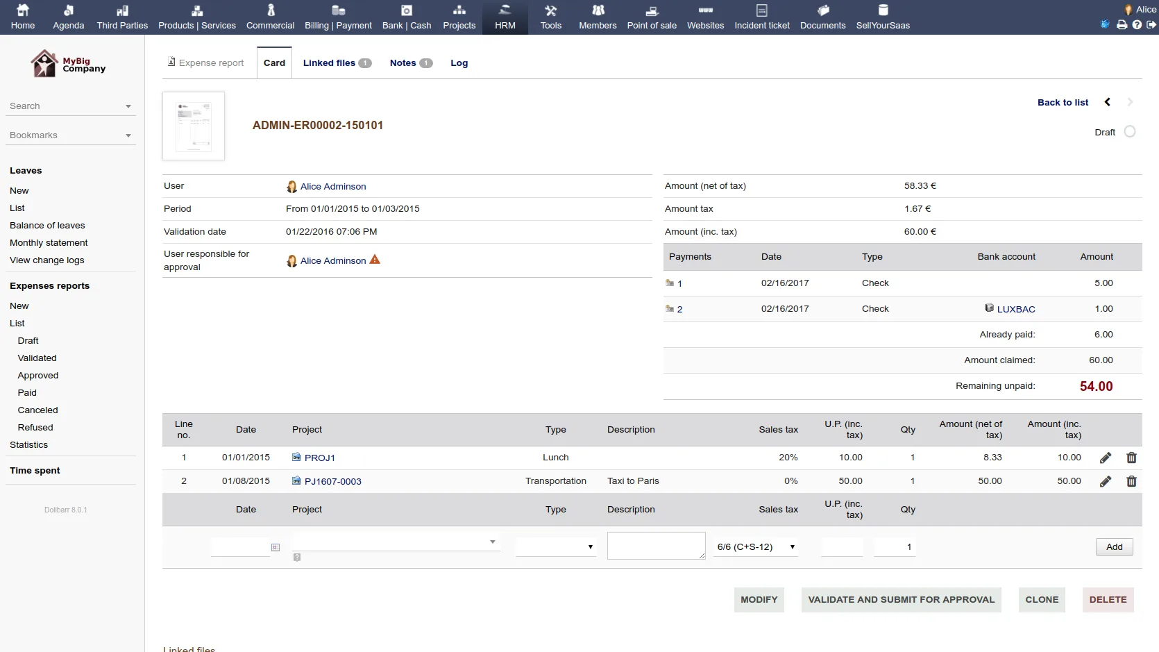 Dolibarr ERP CRM — Screenshots 2