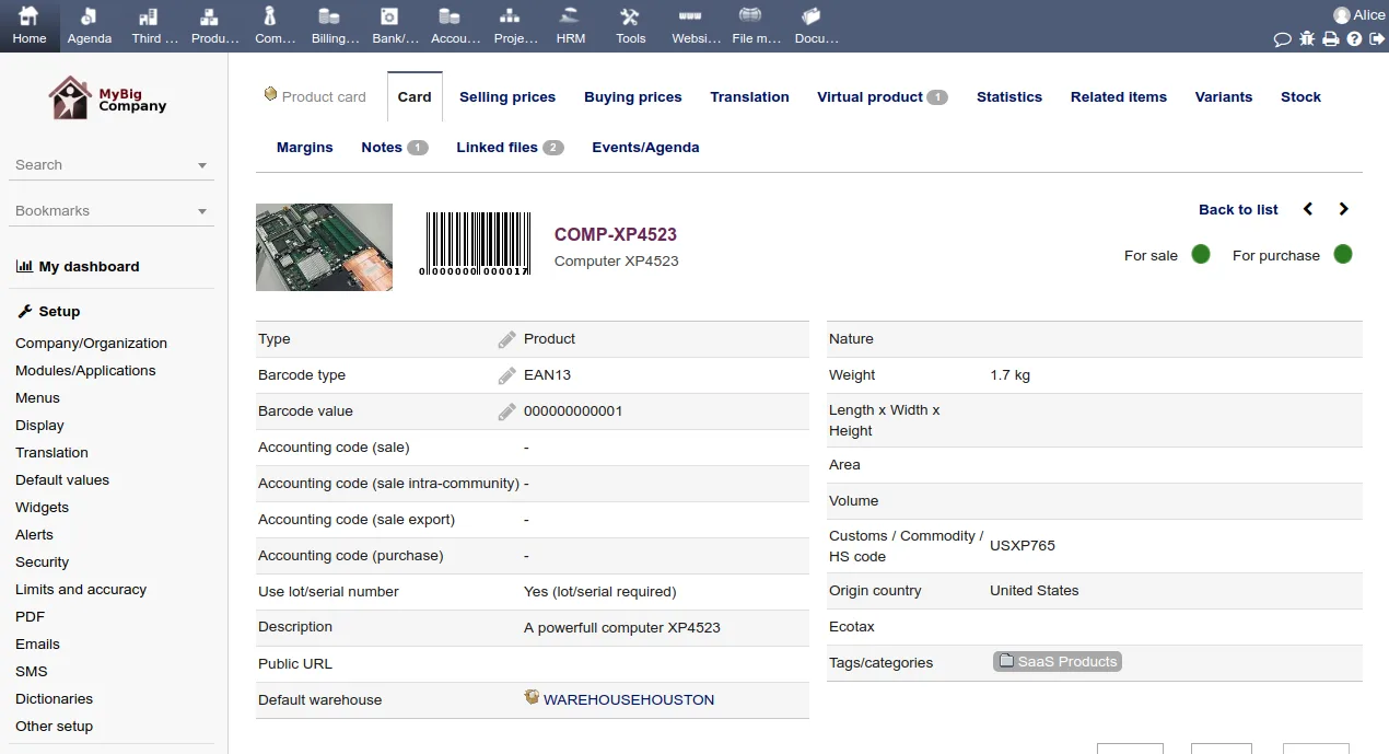 Dolibarr ERP CRM — Screenshots 5