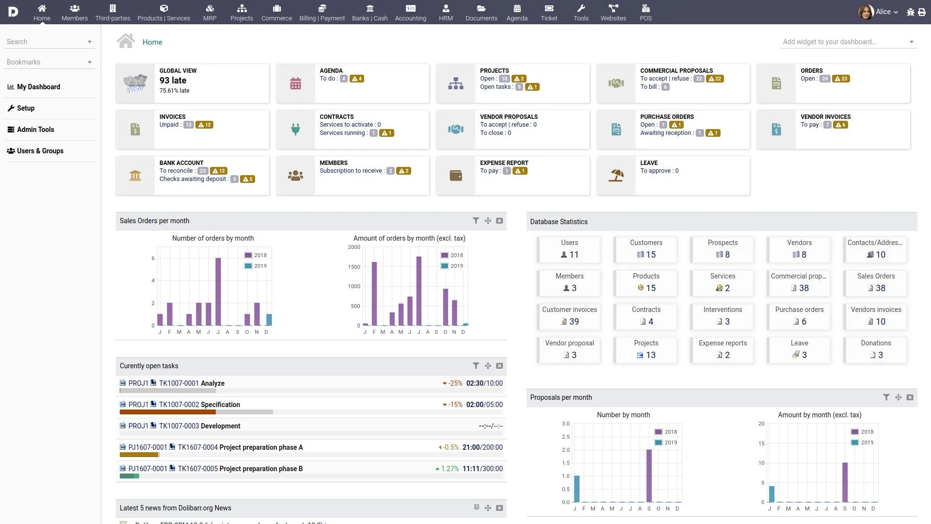 Dolibarr ERP CRM — Screenshots 9