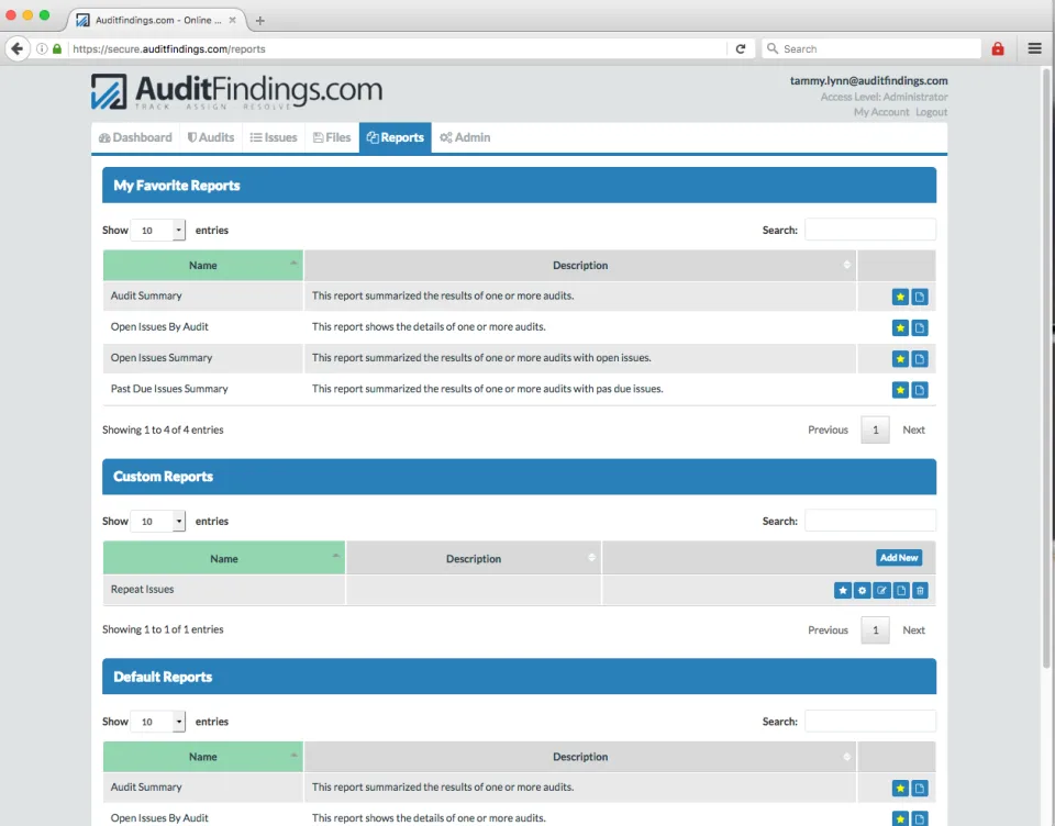 AuditFindings.com — Screenshots 4