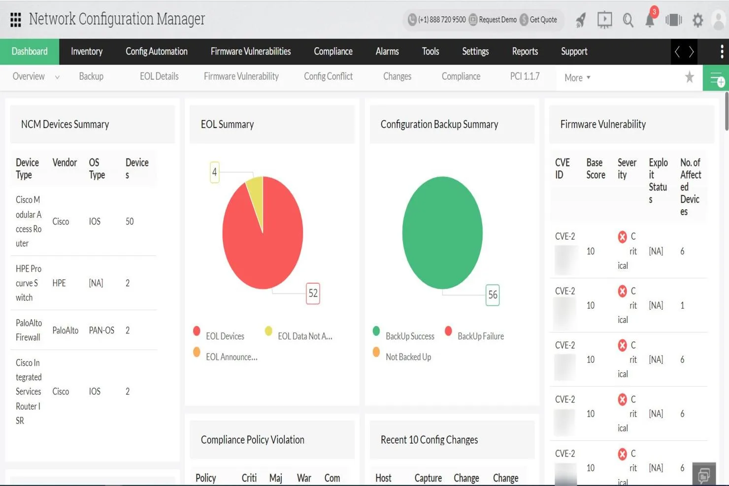 ManageEngine Network Configuration Manager — Screenshots 1
