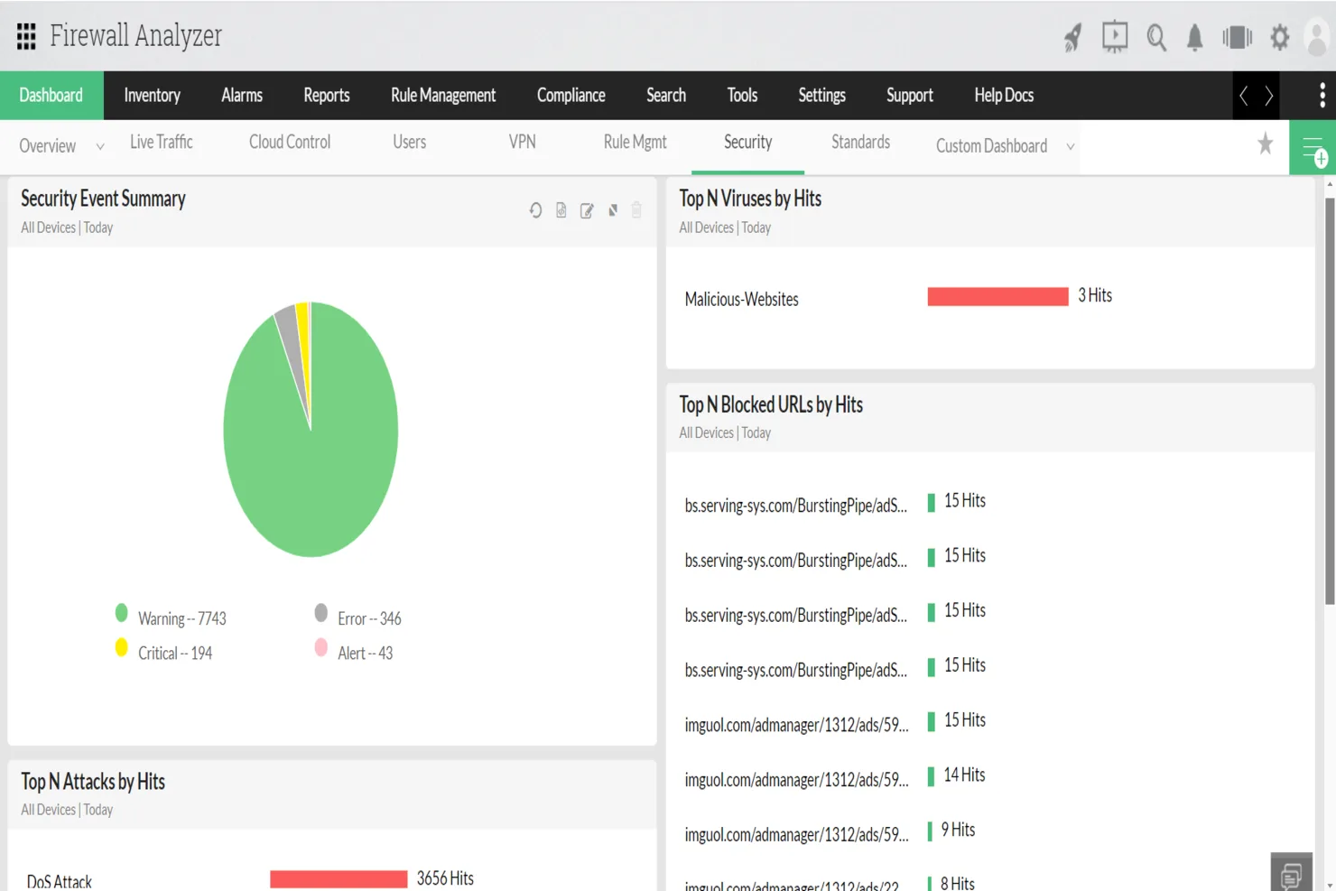 ManageEngine Firewall Analyzer — Screenshots 1