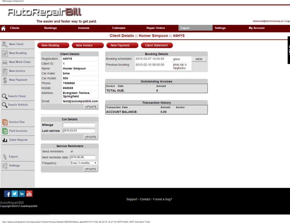 Auto Repair Bill — Screenshots 2