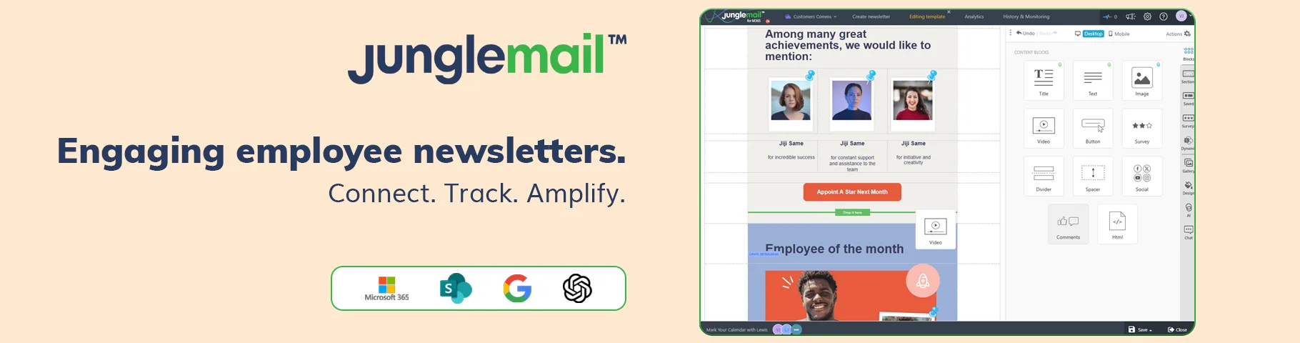 JungleMail — Internal Newsletter Tool for Employee Engagement