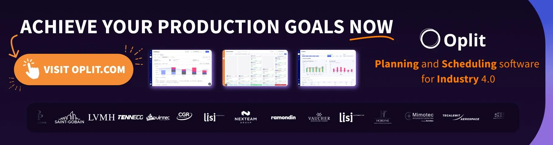 Oplit — Advanced Industrial Planning and Scheduling Software