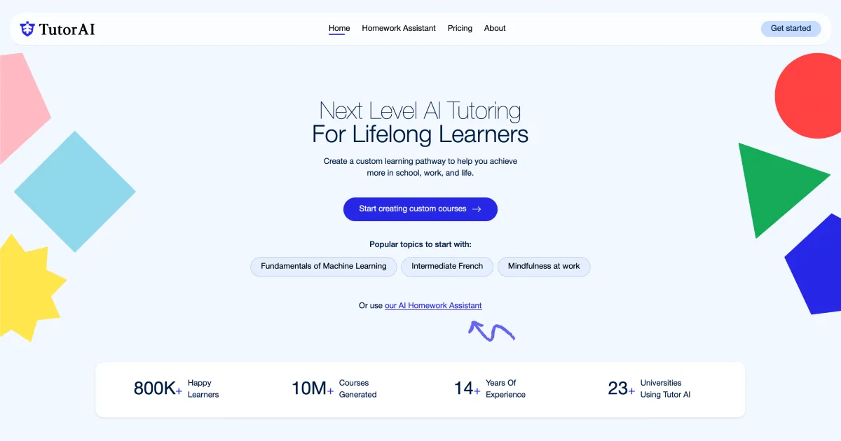 AI Tutor — Your personalized tutor—learn anything, anytime, anywhere