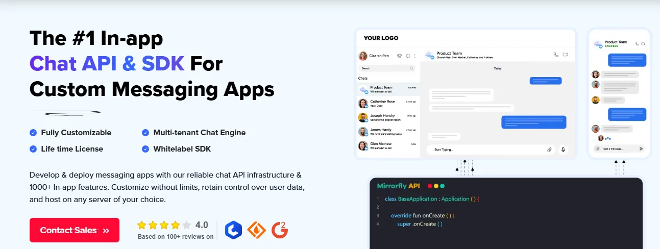 MirrorFly — In-app Communication APIs & SDKs